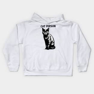 Cat Person Kids Hoodie